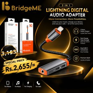 MCDODO 3-in-1 Lightning Digital Audio Adapter